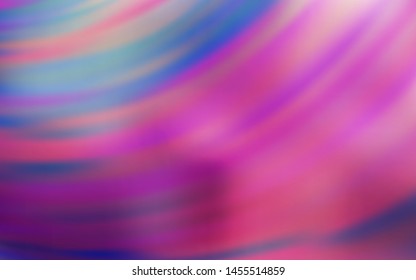 Light Purple, Pink vector backdrop with bent lines. Colorful illustration in abstract style with gradient. A completely new template for your design.
