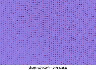 Light Purple, Pink vector backdrop with lines, triangles. Decorative design in abstract style with triangles. Pattern for commercials.