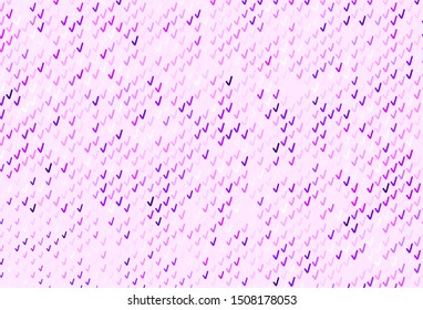 Light Purple, Pink vector backdrop with wry lines. Colorful abstract illustration with gradient lines. A completely new design for your business.
