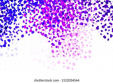 Light Purple, Pink vector backdrop with memphis shapes. Modern abstract illustration with colorful random forms. Best smart design for your business.