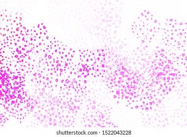 Light Purple, Pink vector backdrop with memphis shapes. Colorful chaotic forms with gradient in modern style. Background for a cell phone.