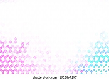 Light Purple, Pink vector backdrop with curved lines. A completely new colorful illustration in simple style. Colorful wave pattern for your design.