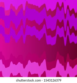 Light Purple, Pink vector backdrop with curves. Colorful abstract illustration with gradient curves. Best design for your posters, banners.