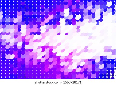 Light Purple, Pink vector backdrop with dots. Modern abstract illustration with colorful water drops. Pattern for futuristic ad, booklets.