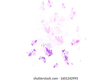 Light Purple, Pink vector backdrop with memphis shapes. Illustration with colorful gradient shapes in abstract style. Simple design for your web site.