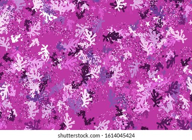 Light Purple, Pink vector backdrop with memphis shapes. Illustration with colorful gradient shapes in abstract style. Simple design for your web site.