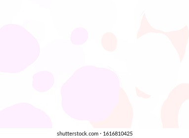 Light Purple, Pink vector backdrop with dots. Beautiful colored illustration with blurred circles in nature style. Pattern for beautiful websites.