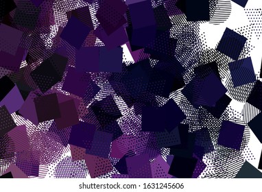 Light Purple, Pink vector backdrop with lines, circles, rhombus. Illustration with colorful circles, triangles, rectangles. Template for wallpapers.