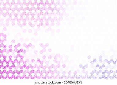 Light Purple, Pink vector backdrop with wry lines. An elegant bright illustration with gradient. Elegant pattern for a brand book.