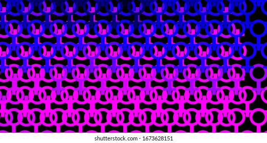 Light Purple, Pink vector backdrop with woman's power symbols. Colorful illustration with gradient feminism shapes. Elegant design for wallpapers.