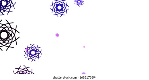 Light Purple, Pink vector backdrop with chaotic shapes. Colorful abstract forms with gradient in simple style. Smart design for your business.