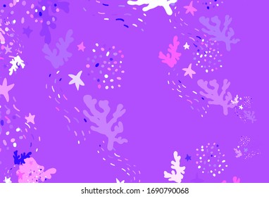 Light Purple, Pink vector backdrop with memphis shapes. Illustration with colorful gradient shapes in abstract style. Best smart design for your business.