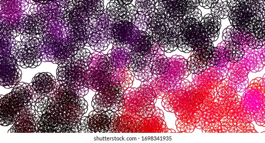 Light Purple, Pink vector backdrop with chaotic shapes. Colorful abstract forms with gradient in simple style. Simple illustration for your web site.