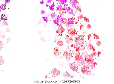 Light Purple, Pink vector backdrop with memphis shapes. Illustration with colorful gradient shapes in abstract style. Simple design for your web site.