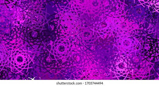 Light Purple, Pink vector backdrop with chaotic shapes. Colorful abstract forms with gradient in simple style. Modern design for your ads.