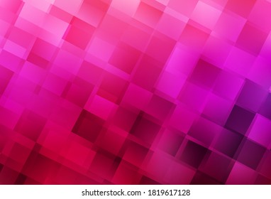 Light Purple, Pink vector backdrop with rhombus. Glitter abstract illustration with rectangular shapes. The template can be used as a background.