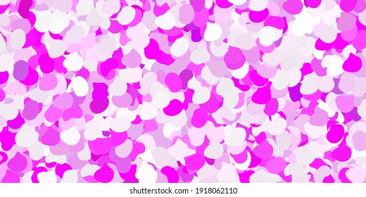 Light purple, pink vector backdrop with chaotic shapes. Simple design in abstract style with gradient forms. Smart design for your business.