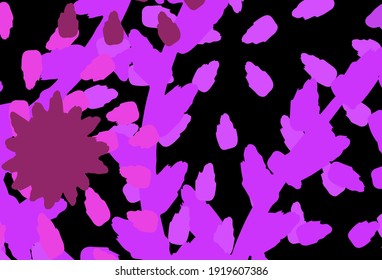 Light Purple, Pink vector backdrop with memphis shapes. Simple colorful illustration with abstract gradient shapes. Best smart design for your business.