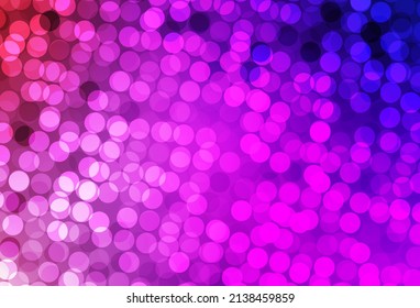 Light Purple, Pink vector backdrop with dots. Abstract illustration with colored bubbles in nature style. New template for your brand book.