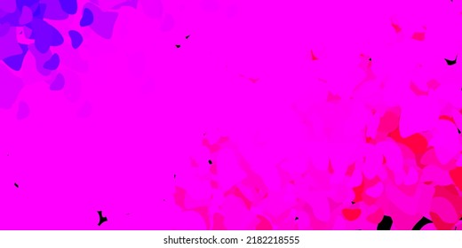 Light purple, pink vector backdrop with chaotic shapes. Colorful illustration with simple gradient shapes. Modern design for your ads.