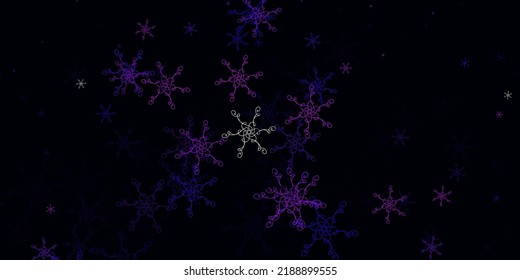 Light Purple, Pink vector backdrop with curves. Colorful illustration, which consists of curves. Pattern for booklets, leaflets.