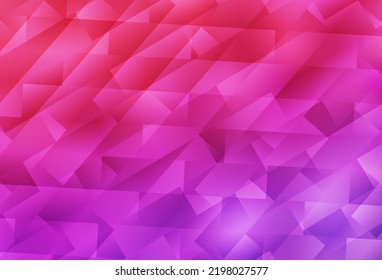Púrpura claro, fondo vector rosa con rhombus. Rectángulos sobre fondo abstracto con gradiente colorido. Diseño inteligente para su anuncio comercial.