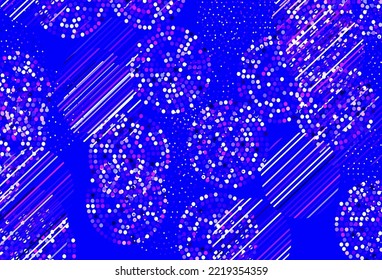 Light Purple, Pink vector backdrop with dots. Blurred decorative design in abstract style with bubbles. Design for your business advert.