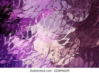 Hellviolett, rosafarbener Vektorhintergrund mit Memphis-Formen. Moderne abstrakte Illustration mit bunten Zufallsformen. Hintergrund für ein Handy.