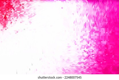 Púrpura claro, fondo vector rosa con rhombus. Ilustración con un conjunto de rectángulos coloridos. Plantilla moderna para su página de inicio.