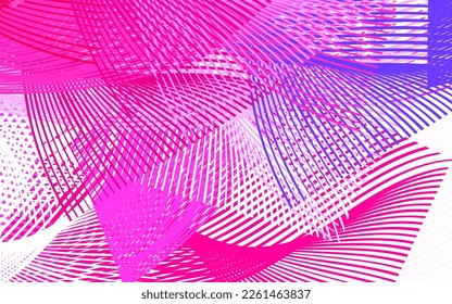 Light Purple, Pink vector backdrop with memphis shapes. Decorative design in abstract style with random forms. Best smart design for your business.