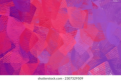 Púrpura claro, fondo vector rosa con formas memphis. Ilustración con formas gradientes coloridas en estilo abstracto. Fondo para un teléfono móvil.