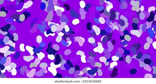Light purple, pink vector backdrop with chaotic shapes. Illustration with colorful shapes in abstract style. Background for cell phones.