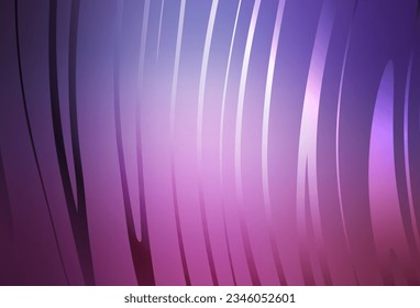 Púrpura claro, fondo vector rosa con líneas dobladas. Ilustración de gradiente colorido en un estilo sencillo con líneas. Nueva composición para tu libro de marcas.