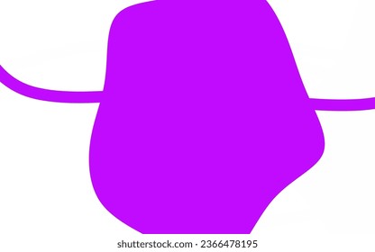 Hellviolett, rosafarbener Vektorhintergrund mit Memphis-Formen. Einfache farbige Illustration mit abstrakten Farbverlauf-Formen. Das beste Design für Ihr Unternehmen.