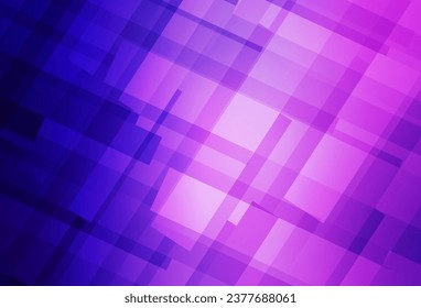Light Purple, Pink vector backdrop with rhombus. Rectangles on abstract background with colorful gradient. Pattern for busines ad, booklets, leaflets