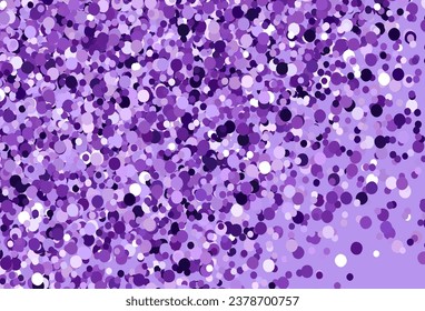 Light Purple, Pink vector backdrop with dots. Beautiful colored illustration with blurred circles in nature style. Pattern for futuristic ad, booklets.