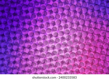 Light Purple, Pink vector backdrop with dots. Glitter abstract illustration with blurred drops of rain. Design for poster, banner of websites.