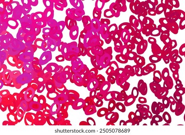 Light Purple, Pink vector backdrop with dots. Beautiful colored illustration with blurred circles in nature style. Design for business adverts.