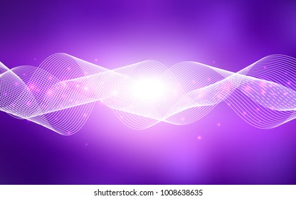 Light Purple, Pink vector background with xmas confetti. Glitter abstract illustration with colorful confetti, ribbons. The pattern can be used for carnival, festival leaflets.