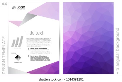 Light Purple Pink Vector Background Presentations Stock Vector (Royalty ...