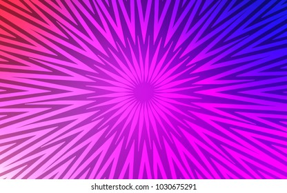 Light Purple, Pink vector background with straight lines. Shining colored illustration with sharp stripes. Template for your beautiful backgrounds.
