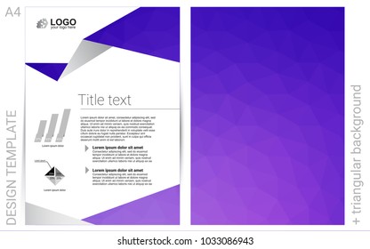 Light Purple, Pink vector  background for presentations. Abstract booklet on colored background with gradient. Pattern for beautiful business cards, folders.