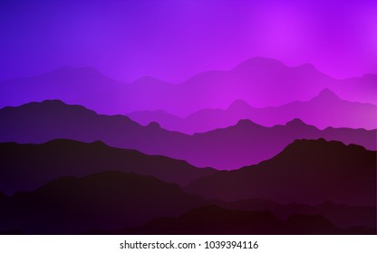 Light Purple, Pink vector background with bent lines. Colorful abstract illustration with gradient lines. The best blurred design for your business.