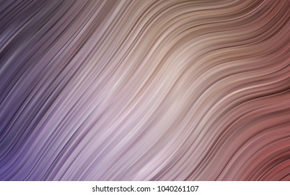 Light Purple, Pink vector background with lava shapes. Glitter abstract illustration with wry lines. Textured wave pattern for backgrounds.