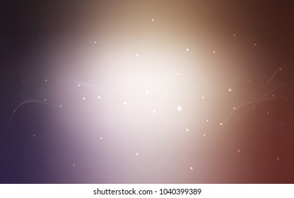 Light Purple, Pink vector background with dots. Glitter abstract illustration with blurred drops of rain. The pattern can be used for beautiful websites.