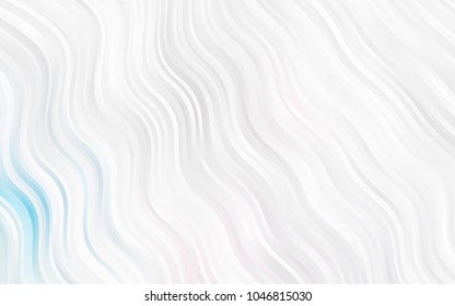 Light Purple, Pink vector background with curved circles. Colorful abstract illustration with gradient lines. The template for cell phone backgrounds.