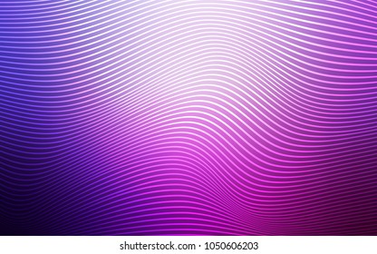 Light Purple, Pink vector background with bent lines. Creative geometric illustration in Origami style with gradient. A completely new template for your business design.