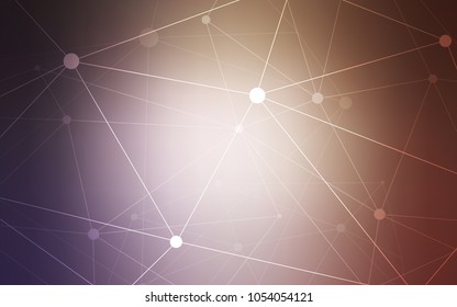 Light Purple, Pink vector background with bubbles, lines. Modern abstract colorful illustration with spheres and lines. Pattern can be used for beautiful websites.