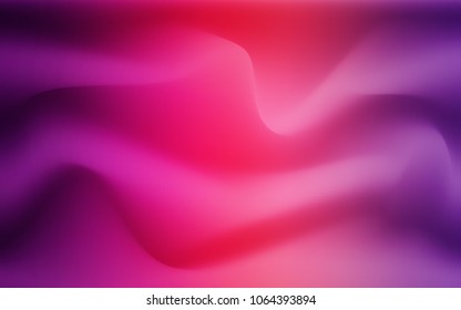 Light Purple, Pink vector background with curved circles. Shining illustration, which consist of blurred lines, circles. Pattern for your business design.