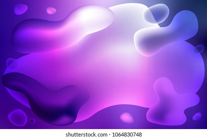 Light Purple, Pink vector background with lamp shapes. Modern gradient abstract illustration with bandy lines. Pattern for your business design.